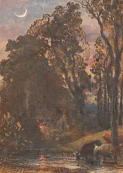 Abend, Viehtränke